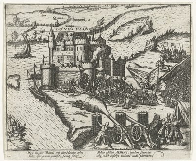 Loevestein kastélyát Herman de Ruiter foglalta el, 1570 alkotó: Anonymous