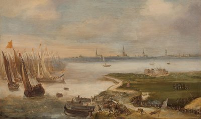 A holland vereség a Blokkersdijknél, Antwerpen közelében, 1605 alkotó: Anonymous