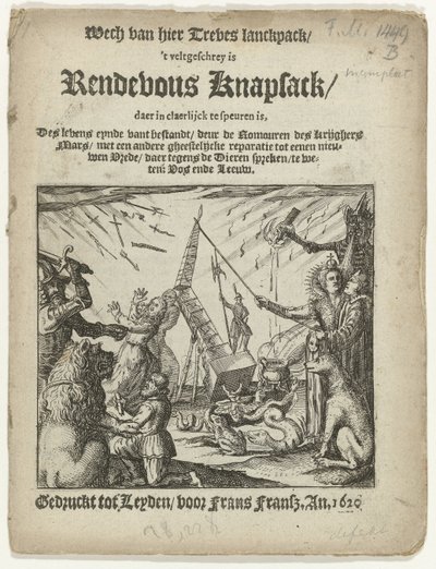 A füzet címlapja: Rendevous Knapsack, 1620 alkotó: Anonymous
