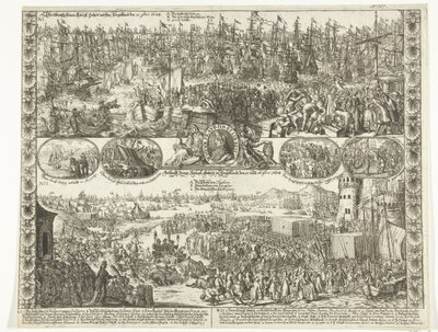 Willem III lánya Angliába, 1688 The demolition of His Kings: Highness in England on the 11th [novem]bris 1688 / Arrival of His Kings: Highness in England on the 15th and 16th [novem]bris 1688 (cím a tárgyon) alkotó: Anonymous