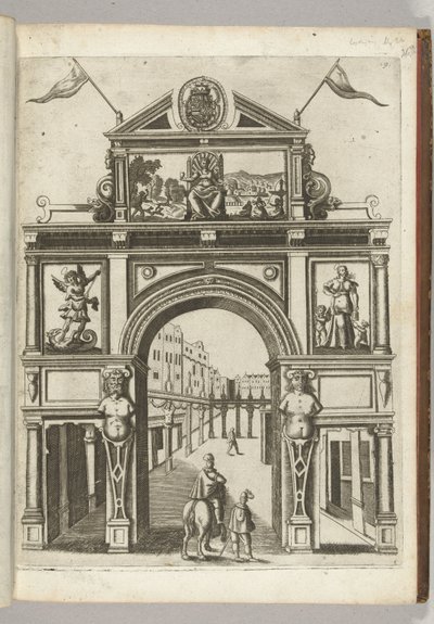 Diadalkapu a városlánnyal, 1594 alkotó: Anonymous
