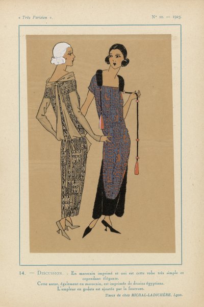 Nagyon párizsi, 1923, 10. sz.: 14.- MEGBESZÉLÉS. - Nyomtatott marokkói nyelven... alkotó: Anonymous