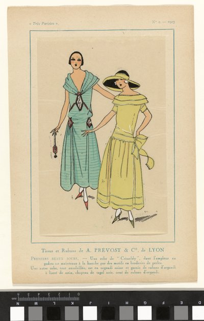 Nagyon párizsi, 1923, 2. sz.: Szövetek és szalagok, A. PRÉVOST & Cie. Lyonból... alkotó: Anonymous