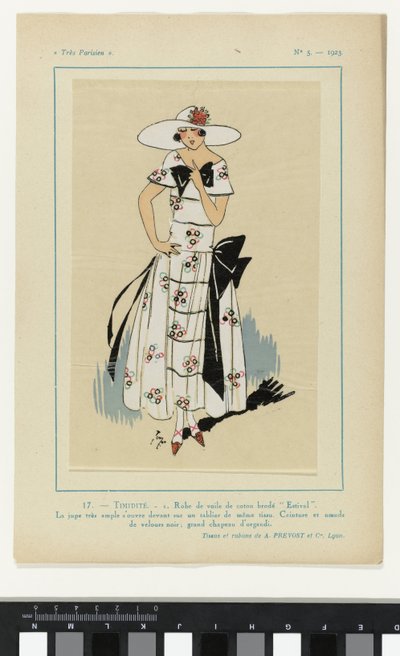 Nagyon párizsi, 1923, 5. sz.: 17.- SZÉNSÉG. - 1. Fátyol ruha... alkotó: Anonymous