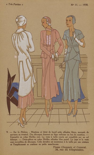 Nagyon párizsi, 1930, 11. sz.: 9. - A Riviérán... alkotó: Anonymous