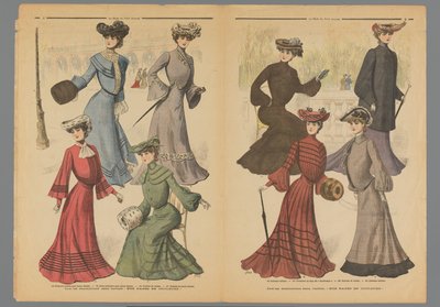 Két oldal a La Mode du Petit Journalból, 1902. november 10 alkotó: Anonymous