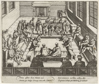 A protestáns prédikáció tilalma Antwerpenben, 1577 alkotó: Anonymous