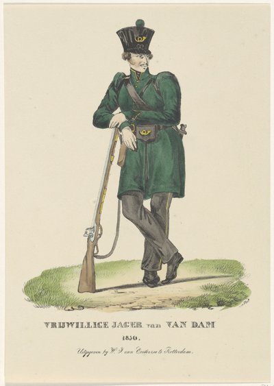 Van Dam önkéntes vadásza, 1830 A Van Dam önkéntes vadásza 1830 (cím az objektumon) alkotó: Anonymous