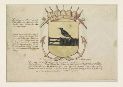 Van Dorth és Jacob Willekens admirális címere és egy üres címer alkotó: Anonymous