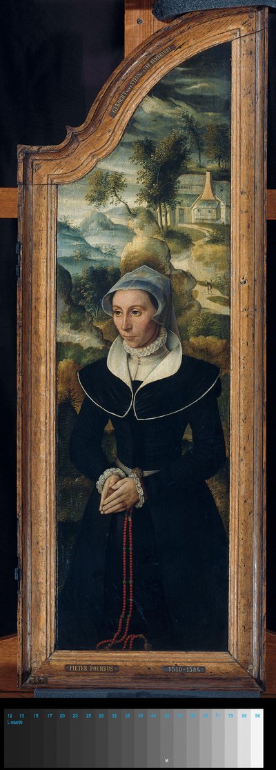 Triptichon szárnya Elisabeth Canneel portréjával alkotó: Anonymous