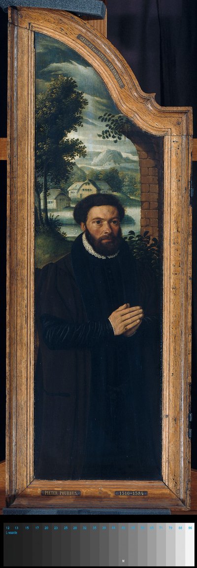 Triptichon szárnya Julien de Brouckere portréjával alkotó: Anonymous