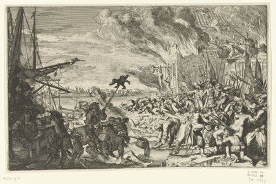 Atrocitások egy vízparti faluban, 1672 alkotó: Anonymous