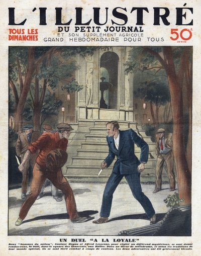 Tisztességes párbaj: Gustave Hoyau és Alfred Lessene találkozott éjszaka az Innocents aux Halles téren, és késsel harcoltak alkotó: Anonymous Anonymous