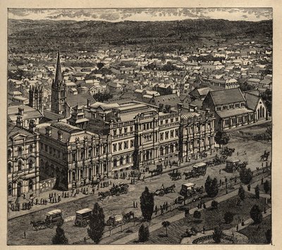 Adelaide - Ausztrália - 1890 - metszet 1890 alkotó: Anonymous Anonymous