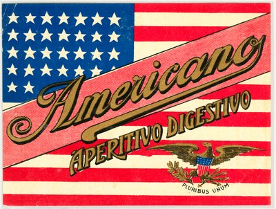 Az Americano olasz rövidital reklámja, amerikai zászlóval alkotó: Anonymous Anonymous