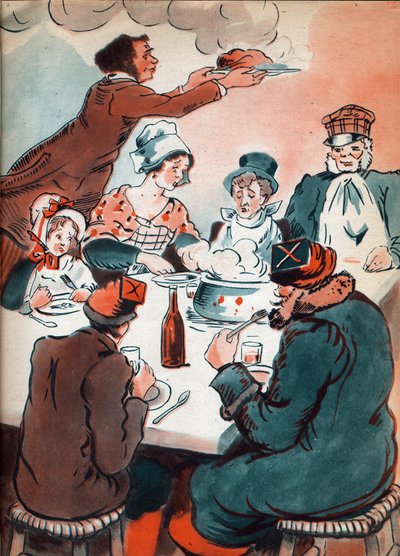 Névtelen illusztráció a "Les deux Nigauds"-hoz, írta Segur grófnő, 20. század (nyomtatás) alkotó: Anonymous Anonymous