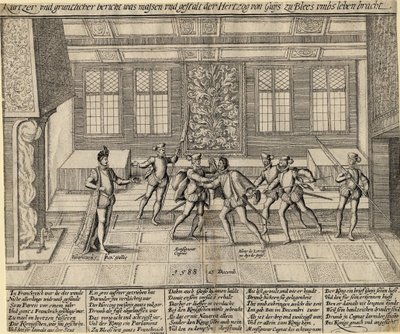 "" Guise hercegének (I. Lotaringiai Henrik, Balafre néven ismert) meggyilkolása alkotó: Anonymous Anonymous