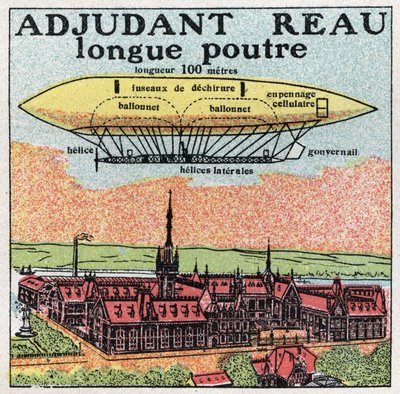 Léggömbök: Reau adjutáns (Reau hadvezér) a 20. század elején. Névtelen illusztráció 1925-ből. Magángyűjtemény. alkotó: Anonymous Anonymous