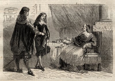 Mazarin bíboros és Jean-Baptiste Colbert francia államférfiak alkotó: Anonymous Anonymous