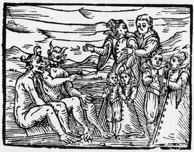 A szombatra először beengedett gyermek - „Compendium Maleficarum”, a boszorkányokkal, gonoszságukkal és válogatásukkal foglalkozik Francesco Maria Guazzo vagy Guaccio vagy Guaccius (15? -16??) 1608 Magángyűjtemény alkotó: Anonymous Anonymous