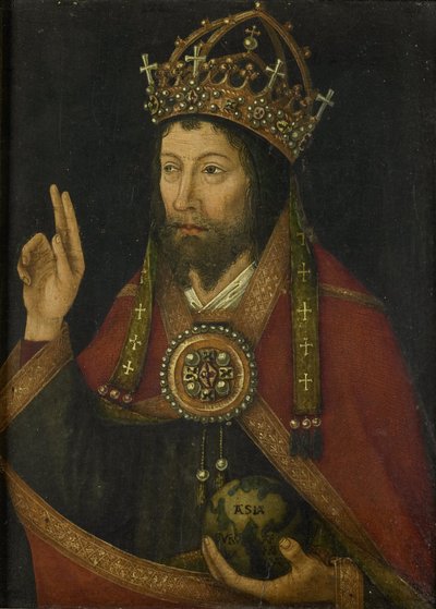 Krisztus mint Salvator Mundi, 1500 körül (olaj, panel) alkotó: Anonymous Anonymous