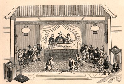 Keresztényüldözés: Augustus Chapdelaine francia misszionárius pap (1814-1856) vértanúhalálának előkészületei a kínai Sy-lin-hienben (Sy lin hien) február 27-én alkotó: Anonymous Anonymous