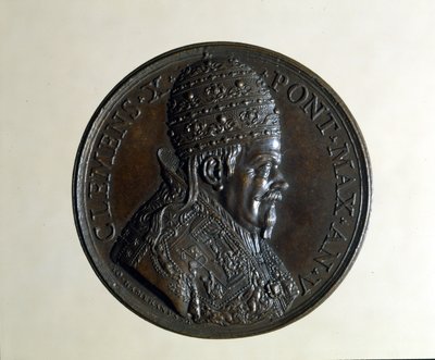 X. Kelemen (1590-1676). Bronz érem. , Milánó alkotó: Anonymous Anonymous