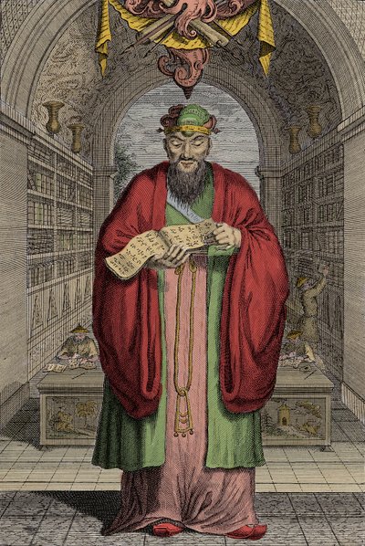 Konfuciusz (551-479) Kr. e. metszet - Konfuciusz (vagy Kong Fu Zi vagy KongZi) (Kr. e. 551-479). alkotó: Anonymous Anonymous