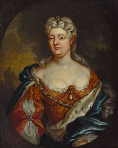 Nassau-Saarbruecken Caroline nádor grófnő (1704-1774) – Névtelen. Olaj, vászon, c. 1725. Mérete : 85x67 cm Magángyűjtemény alkotó: Anonymous Anonymous