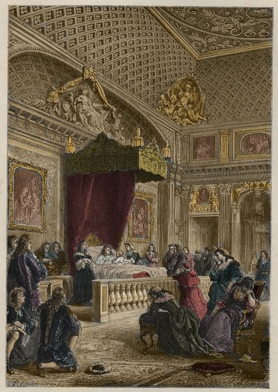 XIV. Lajos halála Versailles-ban, szeptember 1-jén alkotó: Anonymous Anonymous