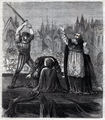 Egmont és Hoorn gróf lefejezése (1568) Brüsszelben a spanyol zsarnokság idején Hollandiában – Négy húsz éves háború (1568-1648): Lamoral, Egmont grófja, Gavre hercege (1522-1568) holland politikus dekoltálása. A keretben elítélték alkotó: Anonymous Anonymous