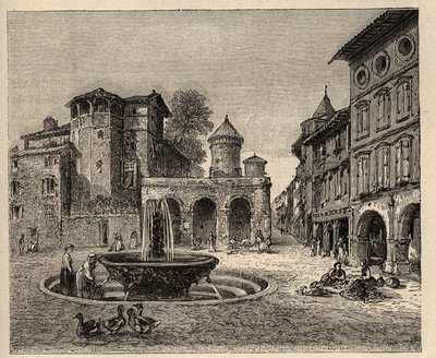Gaillac - Tarn - Occitanie - metszet "" PATRIE" - PECTUREQUIREQUE FRANCIAORSZÁG LEÍRÁSA 6 KÖTETÉSBEN LUCIEN HUARD - 19. század vége alkotó: Anonymous Anonymous