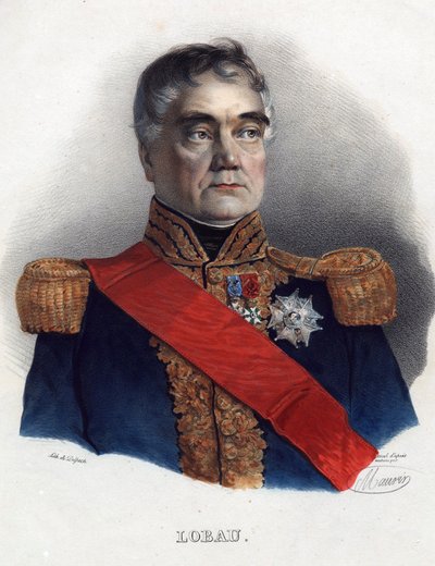 Georges Mouton de Lobau (1770-1838), Franciaország marsallja - Anonymous - 1835 - Litográfia, akvarell - 32x24 - Magángyűjtemény alkotó: Anonymous Anonymous