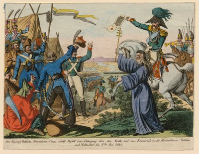 Guerre russo-turque de 1828-1829 – Az Orosz Megfigyelő Hadtest megkapta a parancsot a Pruth folyó átkelésére május 6-án alkotó: Anonymous Anonymous