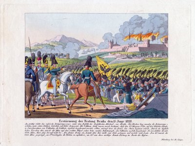 Guerre russo-turque de 1828-1829 - A Brailov-erőd megtámadása június 15-én alkotó: Anonymous Anonymous
