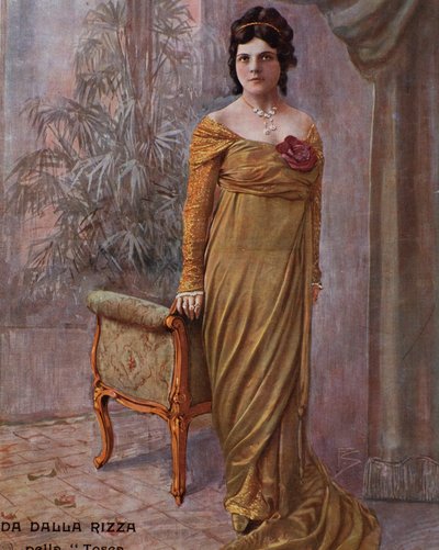 Gilda dalla Rizza olasz énekesnő Puccini La Toscájában alkotó: Anonymous Anonymous