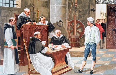Miguel Serveto spanyol teológus ginebrai bíróságának ítélete, amely 1553-ban az eretnekségért máglyán való elégetésre ítélte. alkotó: Anonymous Anonymous