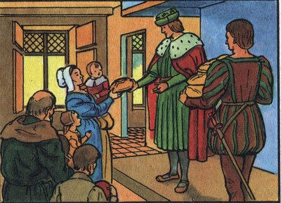 XII. Lajos francia király (1462-1515) „”A nép atyja”” Névtelen illusztráció a „”Franciaország uralkodóinak és államfőinek gyűjteményében””. 20. század. Magángyűjtemény. alkotó: Anonymous Anonymous