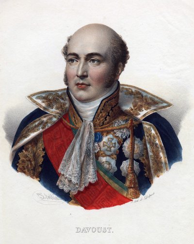 Louis Nicolas (Louis-Nicolas) Davout (1770-1823), Franciaország marsallja - Anonymous - 1835 - Litográfia, akvarell - 32x24 - Magángyűjtemény alkotó: Anonymous Anonymous