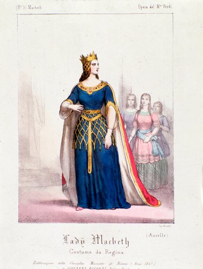 Macbeth királynő karaktere Giuseppe Verdi Macbeth-operájában alkotó: Anonymous Anonymous