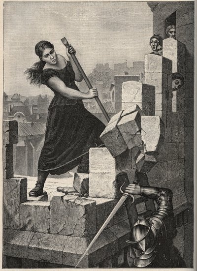 Marguerite Catherine Ponsoye, más néven Margot Delaye 1570 májusában itt védte Montelimar városát (Franciaország) a nassaui Ludovic seregével szemben – Marguerite Catherine Ponsoye, „” la Gandonne” vagy Margot Delaye itt 1570 áprilisában Montelimarban, aho alkotó: Anonymous Anonymous