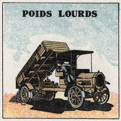 Mechanikus vontatás: teherautók. 1925 névtelen illusztrációja. Magángyűjtemény. alkotó: Anonymous Anonymous