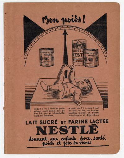 Nestle reklám a gyerekeknek készült cukortejhez. alkotó: Anonymous Anonymous