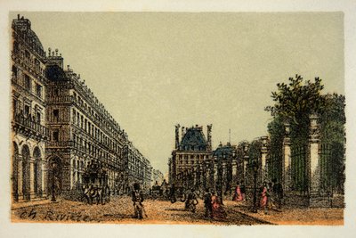 Párizs 1874: Rue de Rivoli, Magángyűjtemény alkotó: Anonymous Anonymous