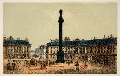 Párizs 1874: The Place Vendome, Magángyűjtemény alkotó: Anonymous Anonymous