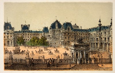 Párizs 1874: Az új Louvre, magángyűjtemény alkotó: Anonymous Anonymous