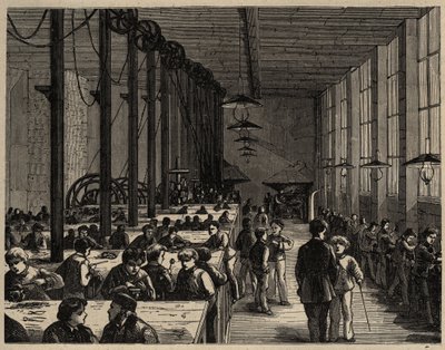 Párizs, Diderot Városi Szakiskola – metszet 1890 alkotó: Anonymous Anonymous