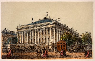 Párizs 1874-ben: La Bourse, Magángyűjtemény alkotó: Anonymous Anonymous