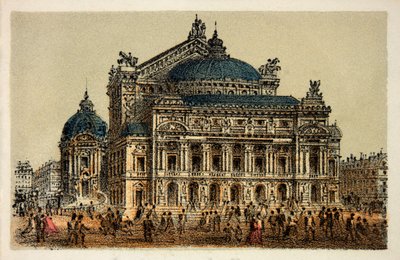 Párizs 1874-ben: Az új Opera (opera garnier), Magángyűjtemény alkotó: Anonymous Anonymous