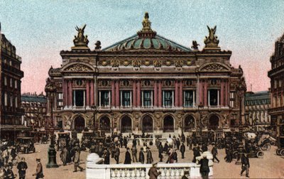 Párizs: Charles Garnier (1825-1898) Opera homlokzatának és a Place de l